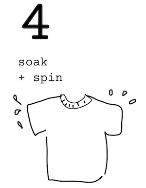 Stage 4: soak + spin